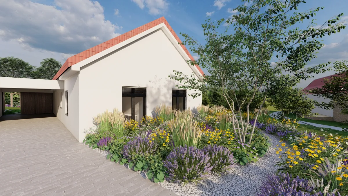 Predzahradka ve venkovskem stylu